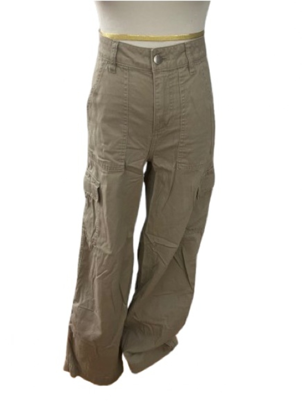 Forever 21 Wide Leg Cargo Pants in Khaki Women’s Size S.